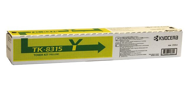 Тонер-картридж желтый TK-8315Y Kyocera TASKalfa 2550ci, 6 000 стр.