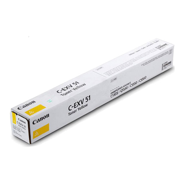 Тонер-картридж Canon C-EXV 51 для iR ADV C55xx,Yellow (желтый), 60000 страниц