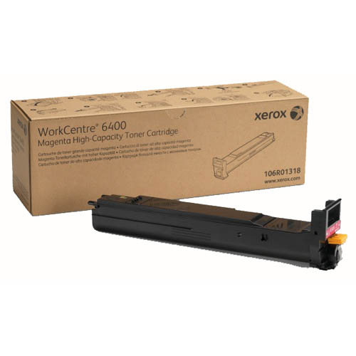 Тонер-картридж Xerox WC6400 малиновый, 14000стр.