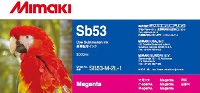 Текстильные чернила Mimaki SB53-M-2L-1, Magenta, 2000ml