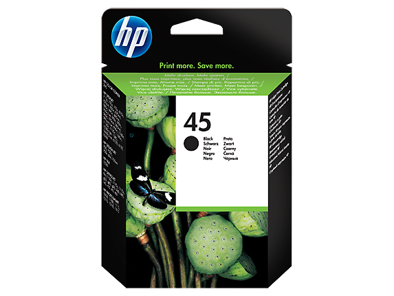 Чернильный картридж HP No.45 for DJ 8xx/7хх/990/1600/11хх/PhSm1000/1100, Black, 42ml
