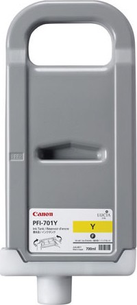 Чернильный картридж Canon PFI-701Y, iPF8000S/8100/9000S/9100, желтый, 700 ml