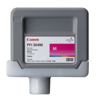 Чернильный картридж Canon PFI-304M, iPF8300/8300S, пурпурный