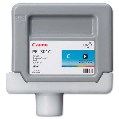 Чернильный картридж Canon, PFI-301C, iPF 8000/9000, Cyan