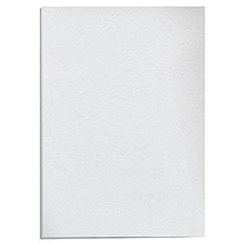 Обложки Fellowes Delta картон, непрозрачные, белые (white), под кожу, A4, 270г, 100 шт.