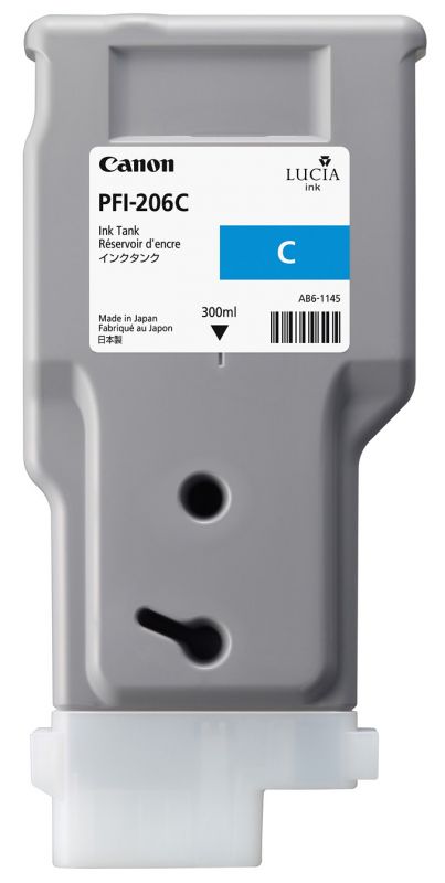 Чернильный картридж Canon PFI-206 C,  iPF 6400/6450, Cyan