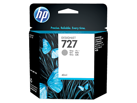 Чернильный картридж HP 727 Grey (серый, 40мл.)