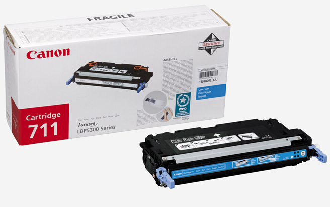 Тонер-картридж Canon 711C Cyan (голубой) для Canon i-SENSYS LBP5300/LBP5360 и MF8450/MF9280Cdn