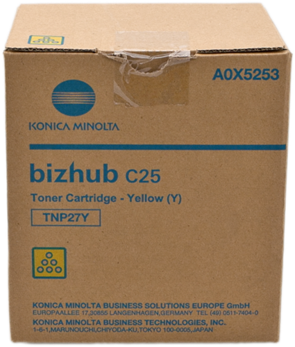 Тонер-картридж Konica-Minolta Bizhub C25 type TNP-27Y Yellow, 6000стр.