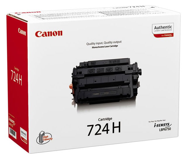 Тонер-картридж Canon 724H (увелич. емкости) для i-SENSYS LBP7750Cdn/6780x и MF512x/515x